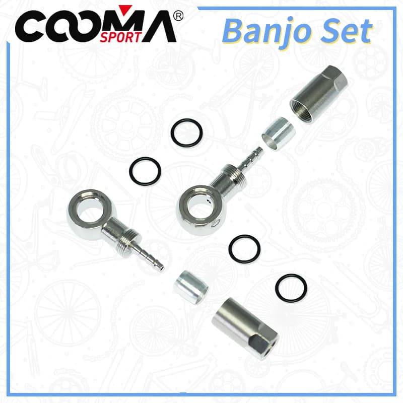 1 o 2 set di connettori Banjo per freno a disco per bicicletta per Shimano, Magura, AVID, SRAM, sistema frenante Formula, Oliva e Banjo