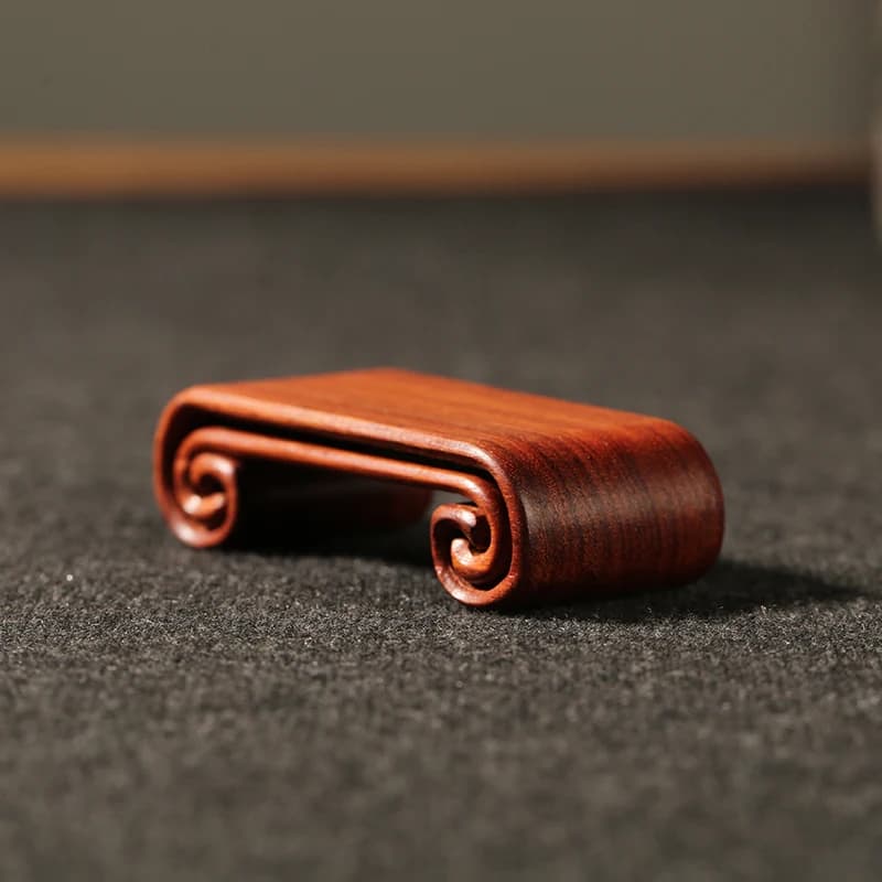 2pcs/set Wooden Chinese Ink Stick Bed Wood Chinese Calligraphy Decoration