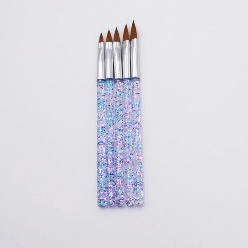 5 pz/pacco Gel UV Nail Art pittura penna Nail Art Set di pennelli Crystal Carving Pen strumenti per Manicure professionali Builder Brush Pen