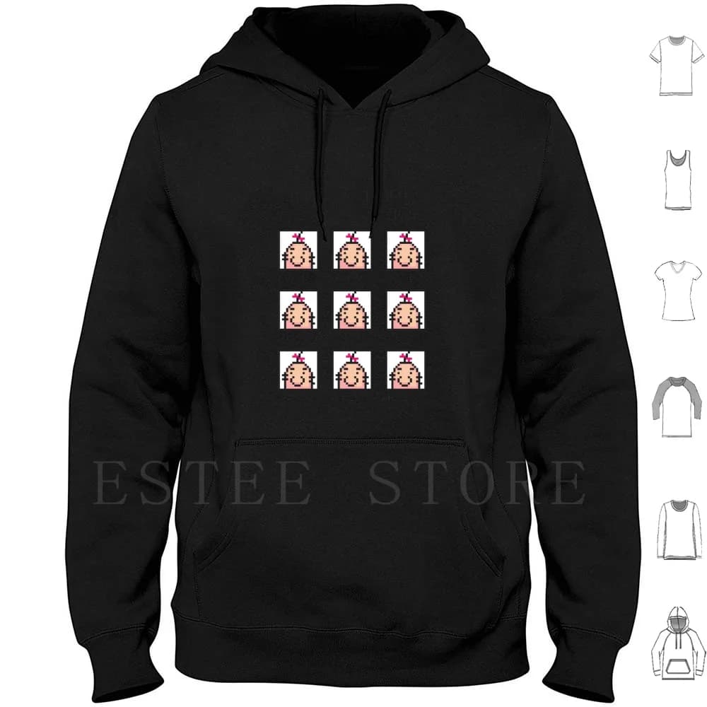 Molti Saturn Face Hoodie manica lunga Mr Saturn Earthbound Mother 2 3 Mother 2 Mother 3 videogioco Doseisan Dosei San Snes