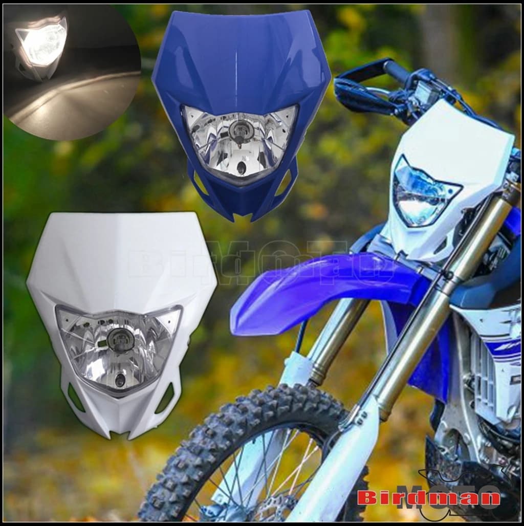 12V 35W Motocross Enduro Supermoto Dirt Bike Faro Testa Luce Per Yamaha WR250F WR450F WRF450 YZ450F KAWASAKI KLX KX Suzuki