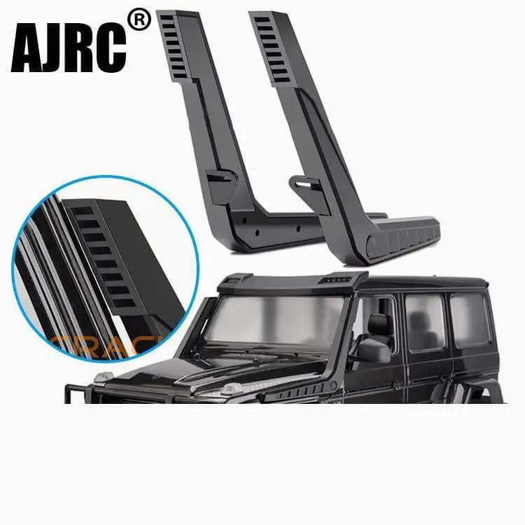Black Rubber Snorkel for 1/10 Rc Crawler Car Traxxas Trx4 G500 Trx6 G63 6x6 Suction pipe fittings G162db
