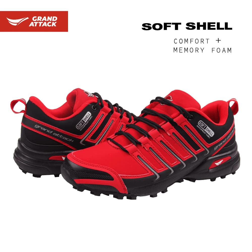 Scarpe da uomo Grand Attack Trail Running Sneakers Outdoor Walking Trekking Trekking Zaino in spalla Scarpe da ginnastica antiscivolo resistenti all'acqua