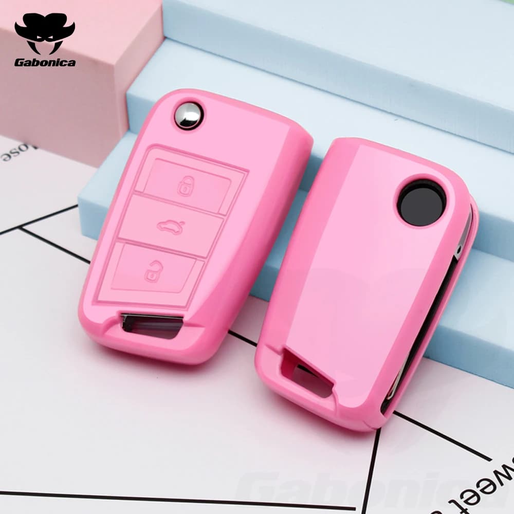 New Soft TPU Car Key Cover Case Shell fob for Volkswagen VW Golf 7 mk7 Seat Ibiza Leon FR 2 Altea Aztec Fob Keyring Accessories