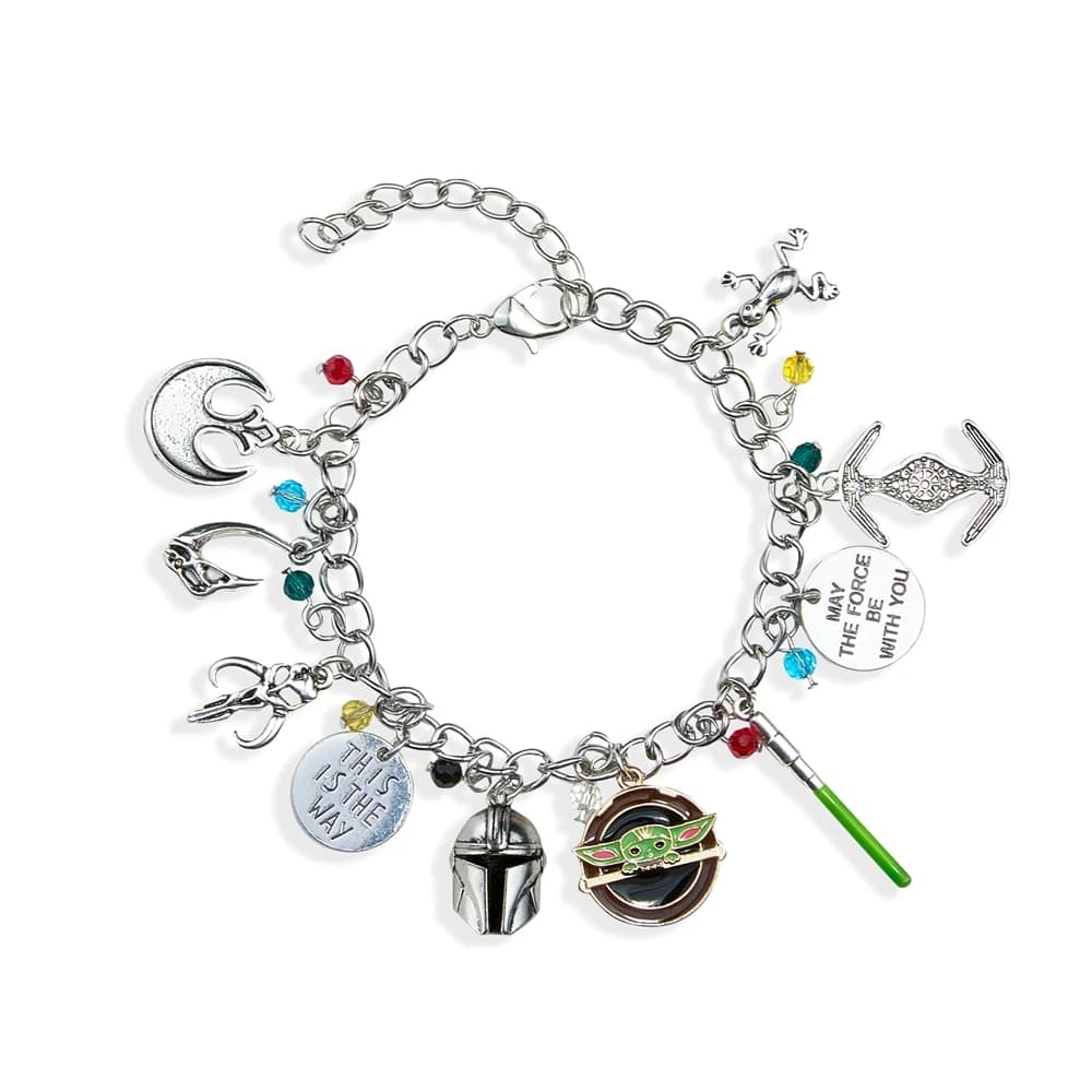 Classico film Wars Bracciale con ciondoli Alieno Spatola laser Astronave Millennio Braccialetti con ciondolo Braccialetti Gioielli cosplay Regalo per uomo