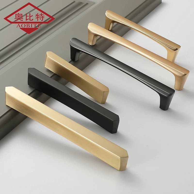 Maniglie per mobili AOBT Gold per cucina, armadi e cassetti, maniglie a perla per ante di armadi e guardaroba