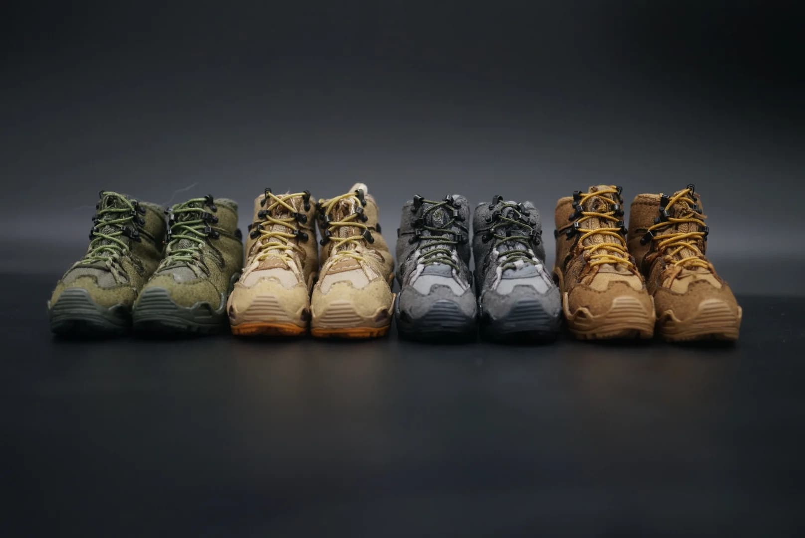 Scarpe da trekking 1/6th fai-da-te stivali da trekking impermeabili da esterno modello a taglio medio per Action Figure da 12 pollici giocattolo per bambole