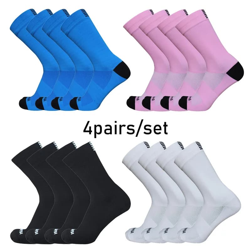 High quality professional breathable cycling socks men women running outdoor cycling competition socks