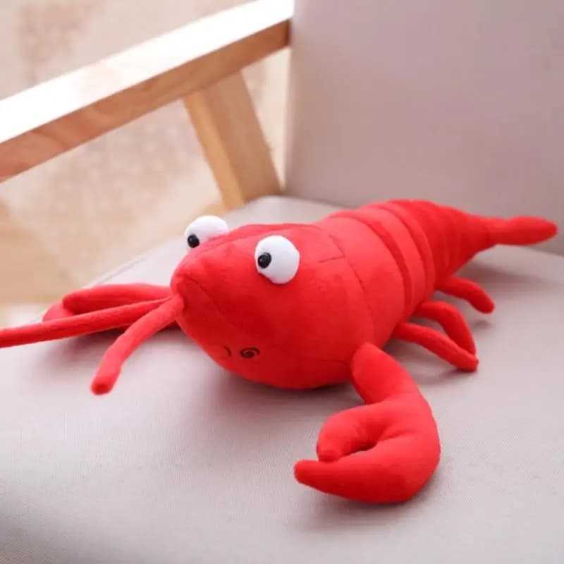 1PC Simulation Lobster Plush Toy Doll Stuffed Sea Animal lobster pillow Soft Toys 30/55/80cm