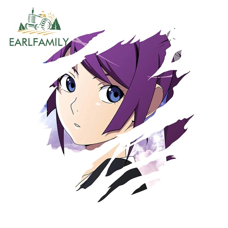 EARLFAMILY 13cm x 11.5cm For Anime Motorcycle Car Bumper Stickers Refrigerator Decal Waterproof Sunscreen Suitable for RV