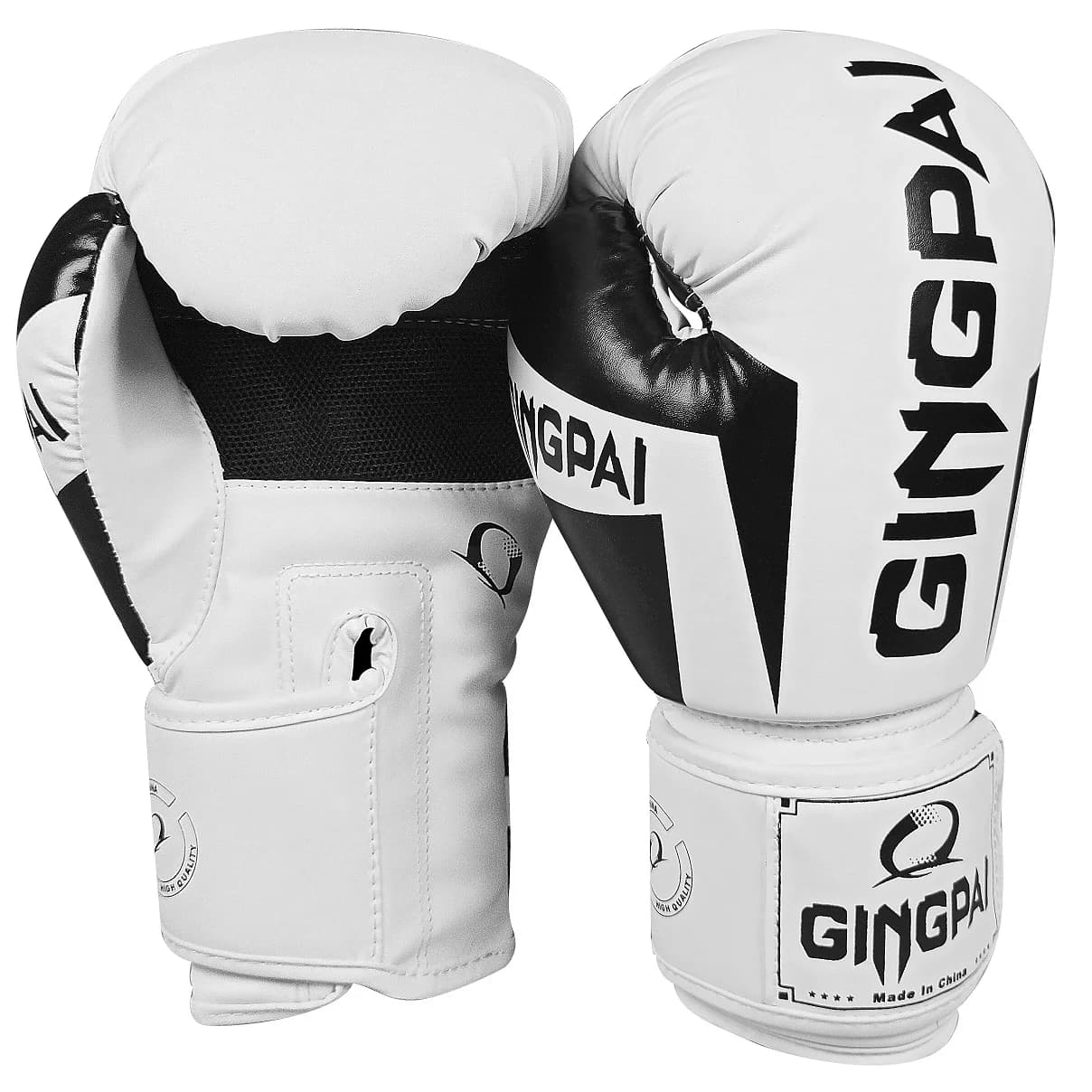 GINGPAI boxing gloves for women child, boxing leather gloves for boxing bag, Kickboxing, Muay Thai combat gloves 6/8/10/12oz