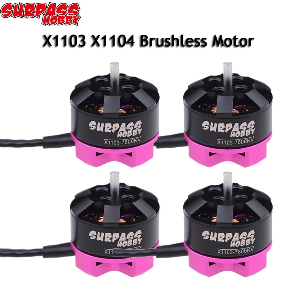 Surpass Hobby 4Pcs 1104 4600KV 7000KV 8700KV Brushless motor for RC 80 90 100 mm 120mm Mini racing drone