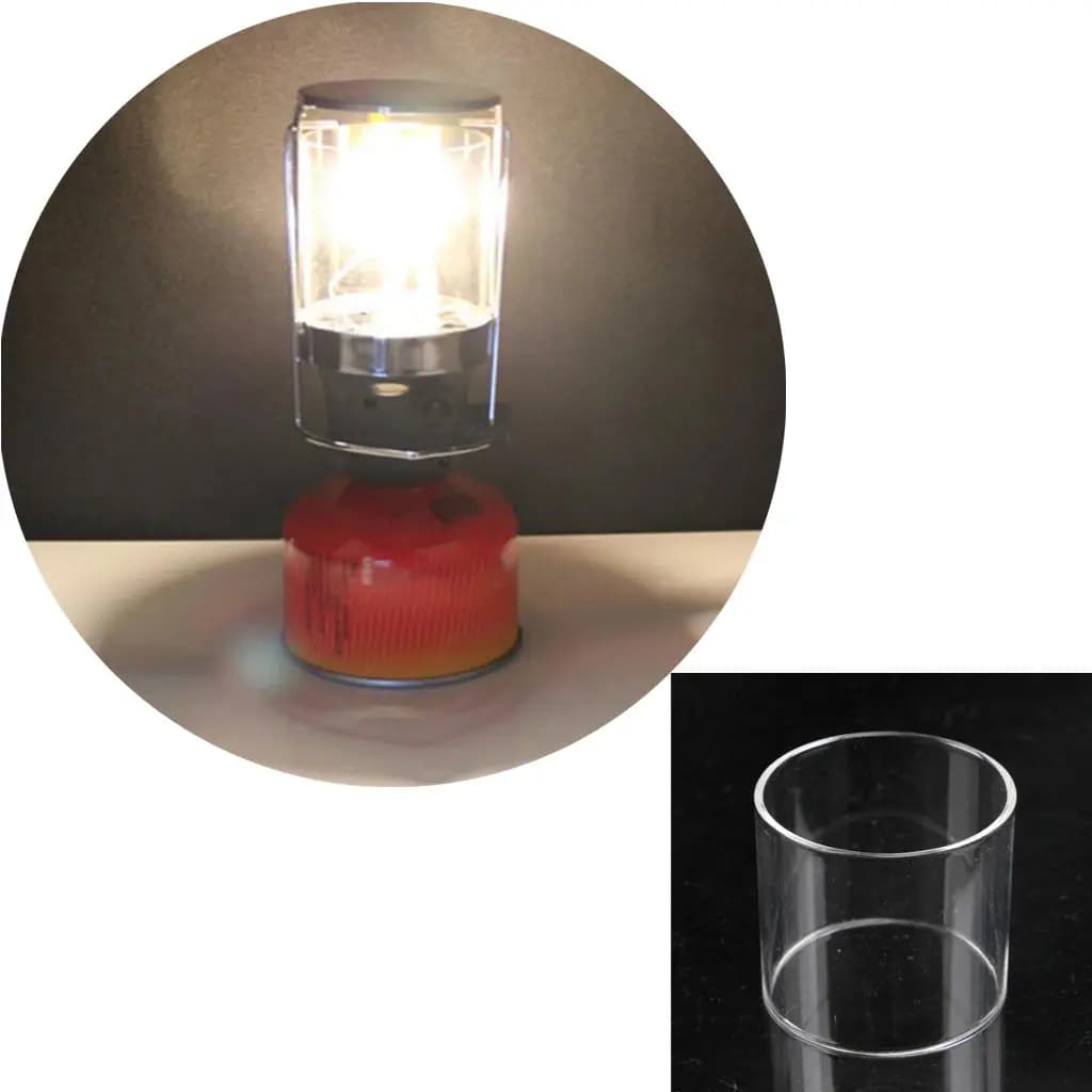 Spare outdoor glass cylinder for camping tent lampshade for gas lantern, picnic accessories, lighting