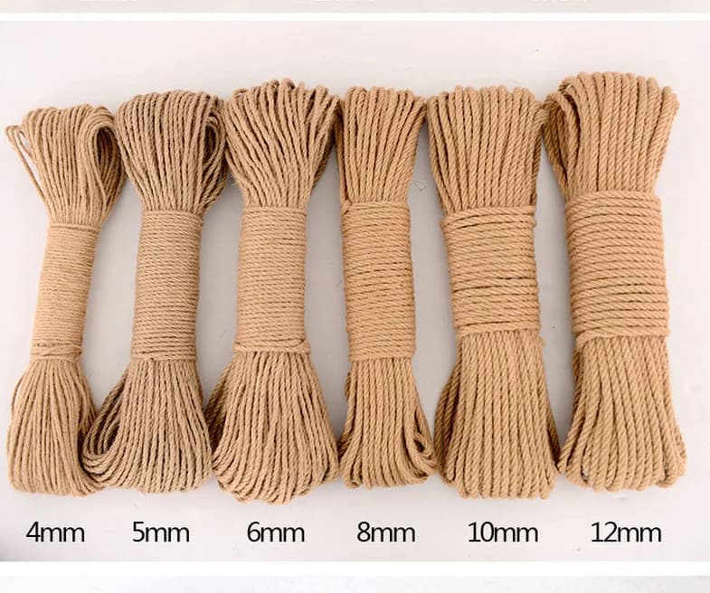 Corda antigraffio per gatti fai-da-te Corda in sisal intrecciata Sostituzione albero per gatti Giocattolo antigraffio Telaio da arrampicata per gatti Corda legante