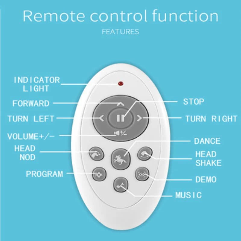 Cavallo Meccanico RC Programmabile Intelligente 2.4G con Dialogo Vocale, Musica e Storie, Gioco Divertente Interattivo, Cavallo Elettrico Telecomandato che Cammina