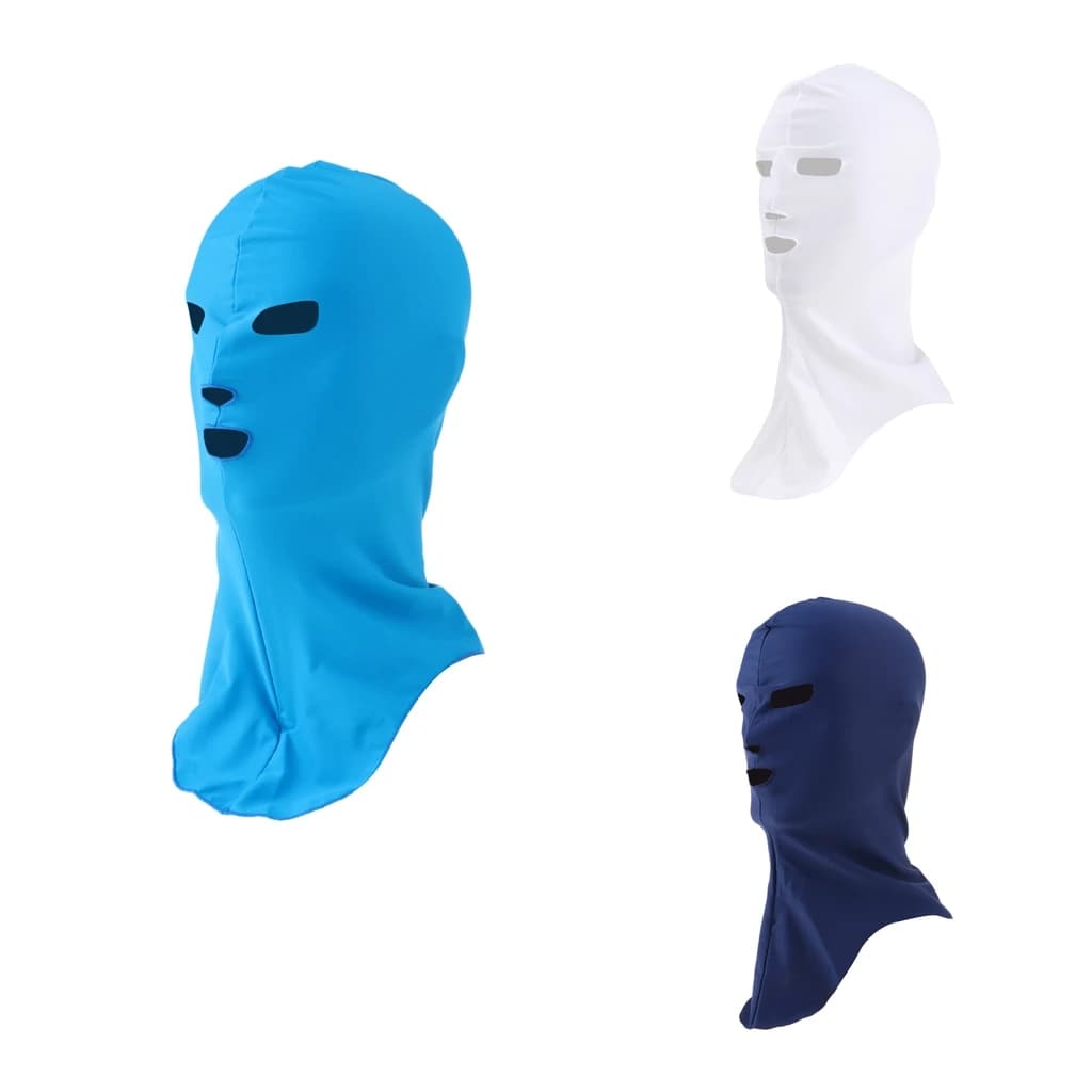Nuoto muta da sub cappuccio protezione solare UV maschera integrale copricapo copricapo viso Bikini elastico cuffia da nuoto