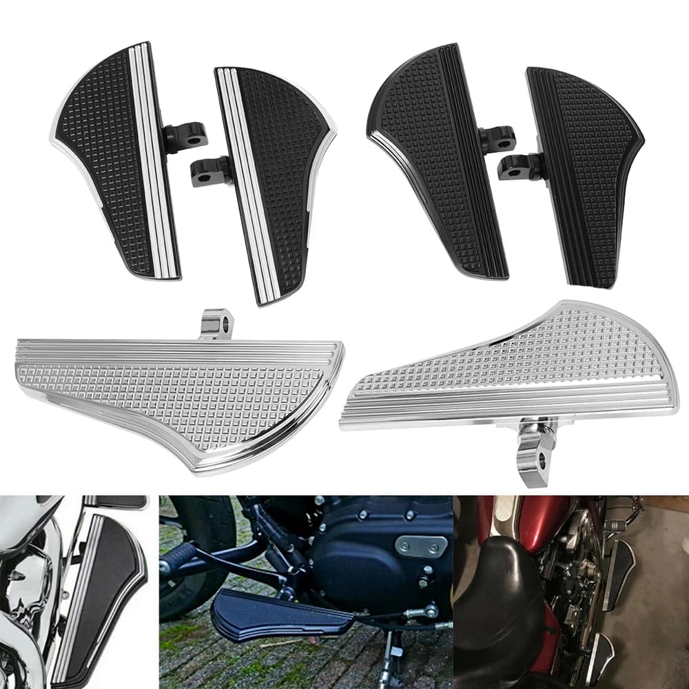 Moto passeggero sfida pedane nero CNC maschio montaggio pedane resto pedale per Harley Touring Dyna Sportster XL modelli