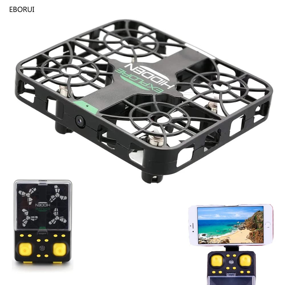 EBORUI RC Drone Wifi FPV 2.4G 6 Axis Gyro 3D di Vibrazione 0.3MP HD Della Macchina Fotografica Resistente Allo Schiacciamento Struttura il Mantenimento di Quota Mini RC Quadcopter Drone