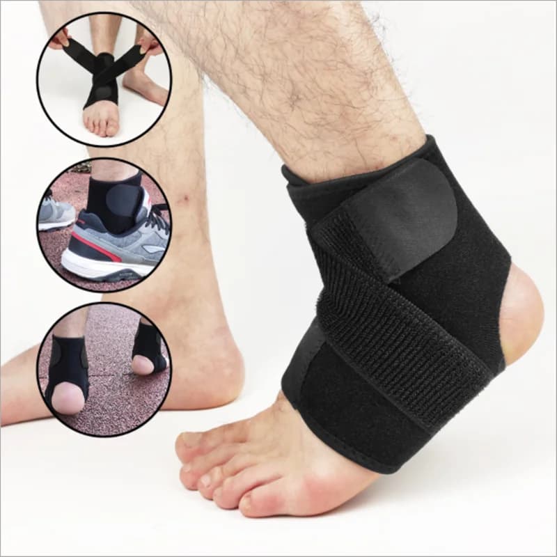 1PC di Sicurezza Supporto Della Caviglia Palestra Da Corsa di Protezione Del Piede Nero Dalla Fasciatura Della Caviglia Elastico Brace Fascia Guardia Sport Tobilleras Deportivas