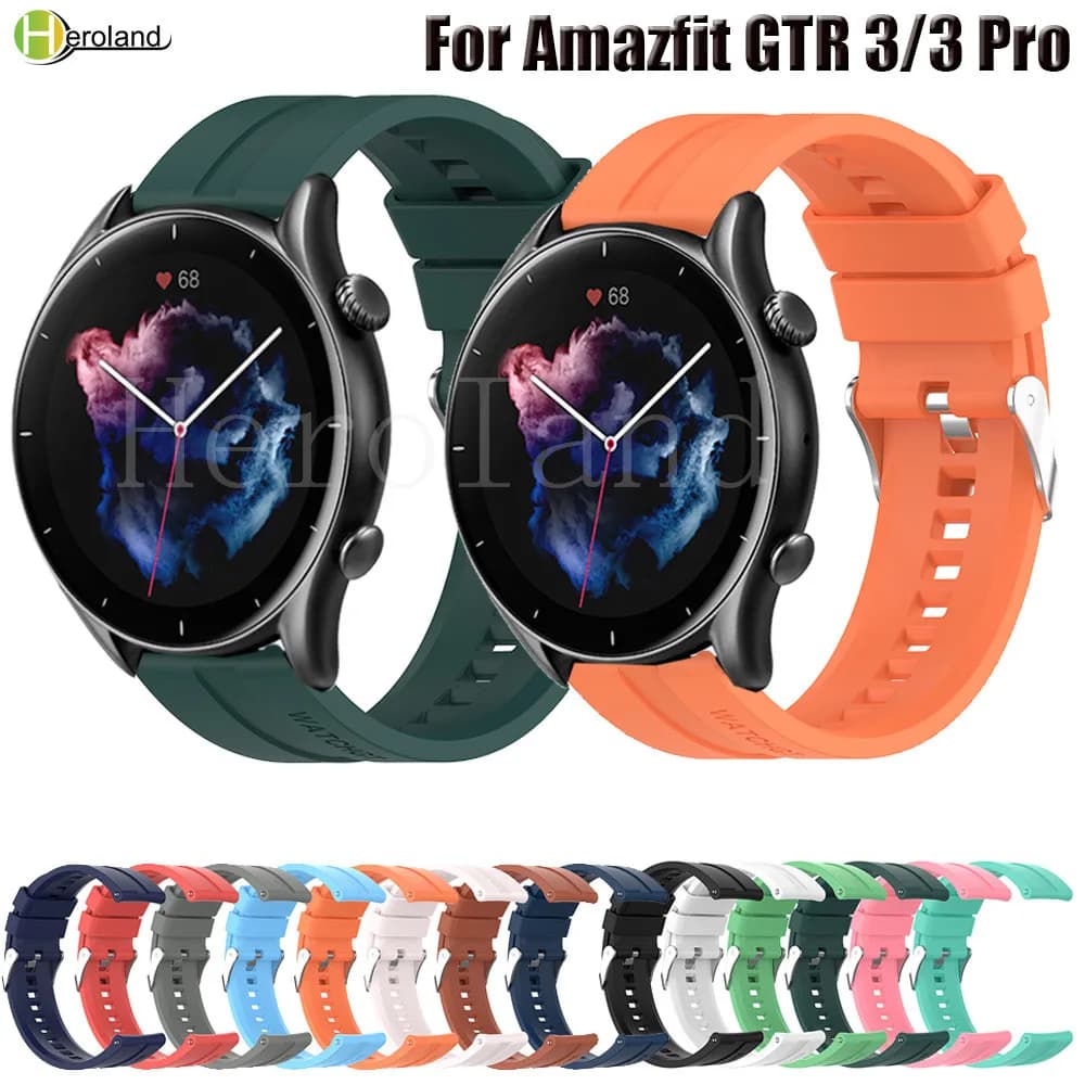 Cinturino da 22 mm per Amazfit GTR 3 Pro cinturino intelligente cinturino in silicone per Xiaomi Watch S4 S3 per mantenere l'orologio Pilot 1