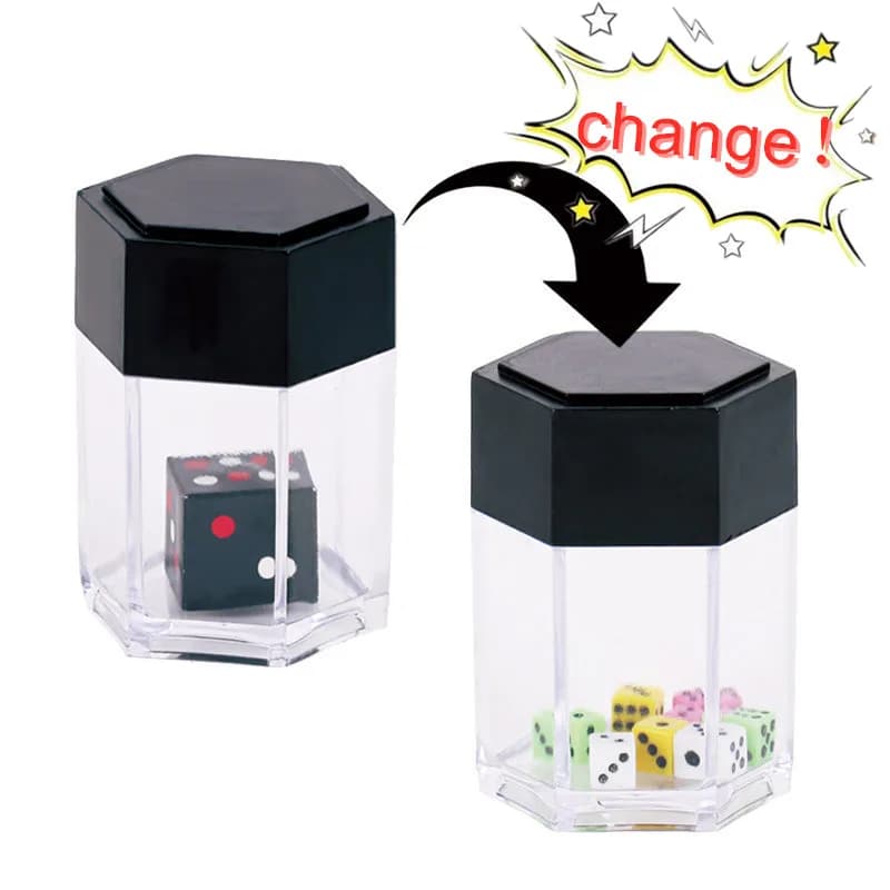 Esplode Esplosione Dadi Trucchi magici facili per bambini Puntelli magici Novità Giocattolo divertente Prestazioni ravvicinate Scherzo Scherzo Giocattolo