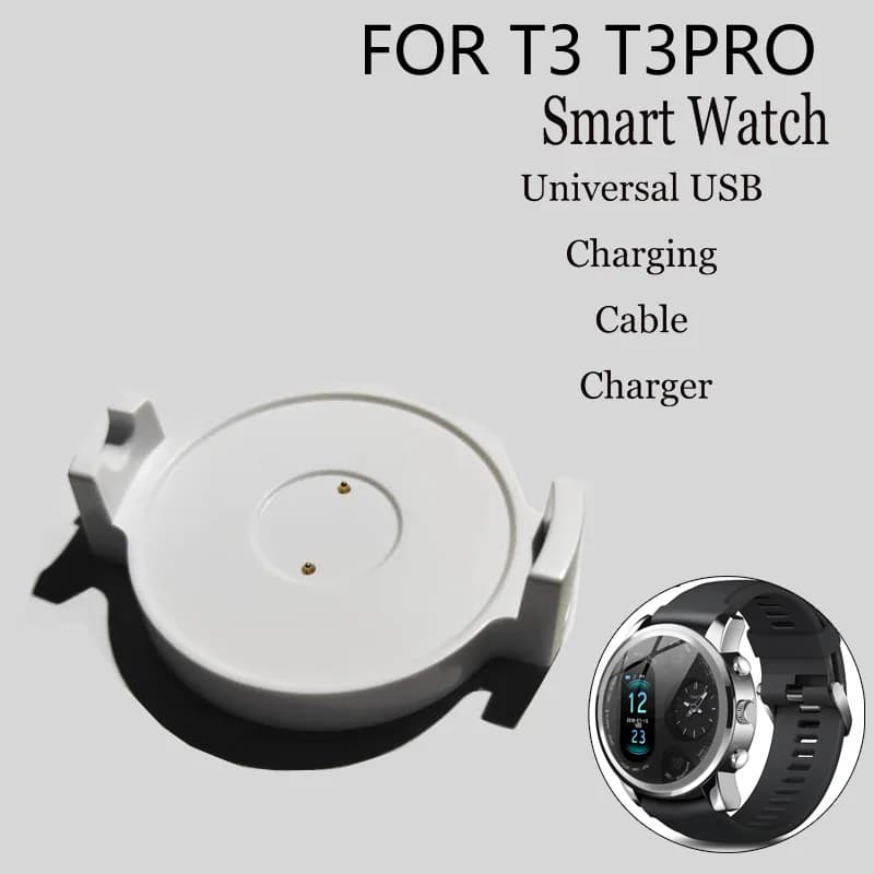 Orologio intelligente Caricatore per T3 T3PRO Caricatore Cavo di Ricarica USB Adattatore del Caricatore Senza Fili T3 T3PRO Linea di Caricabatterie