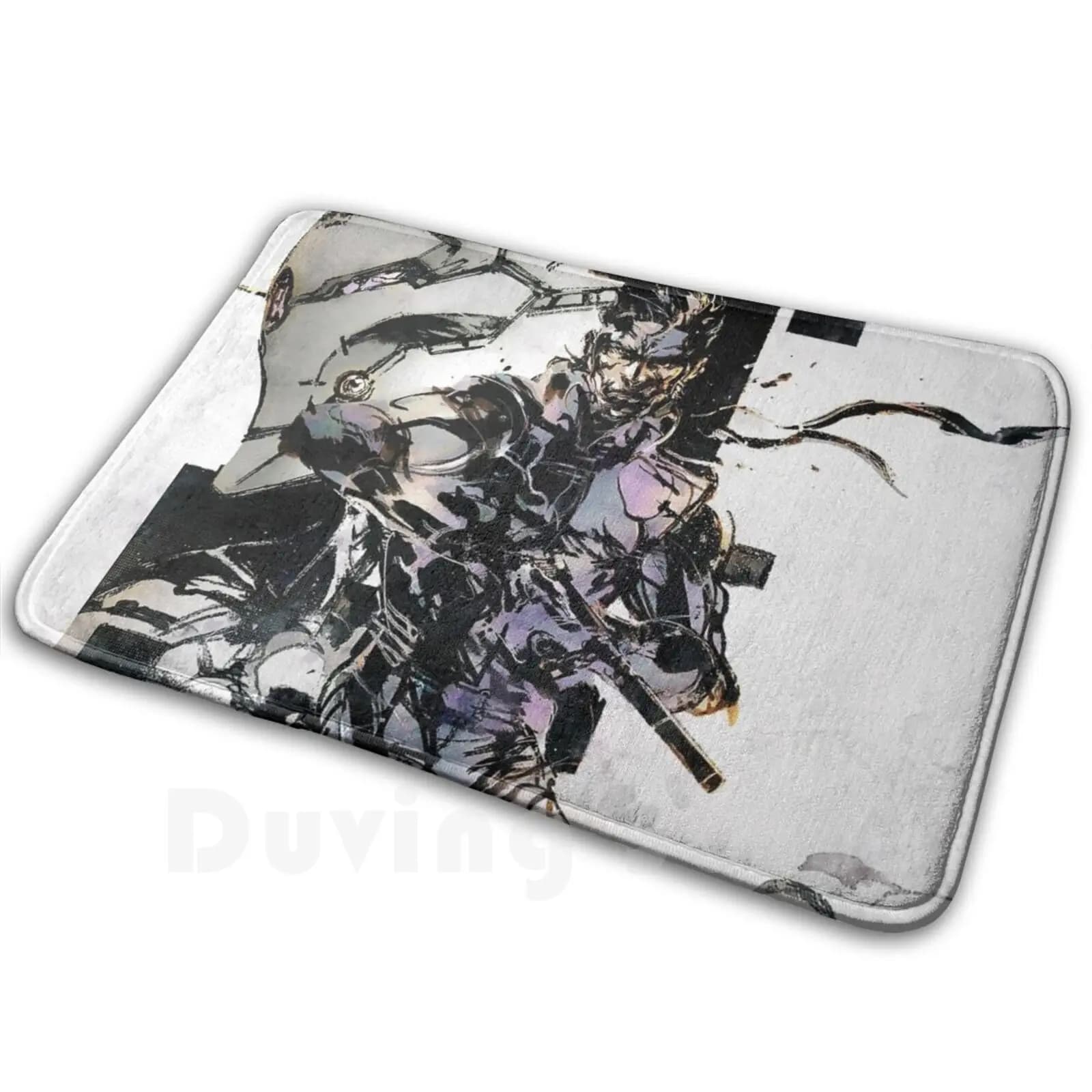 Solid Snake And Cyborg Tappeto Tappetino Tappeto Cuscino Soft Metal Gear Solid Mgs Kojima Metal Gear Solid Snake Grey Fox