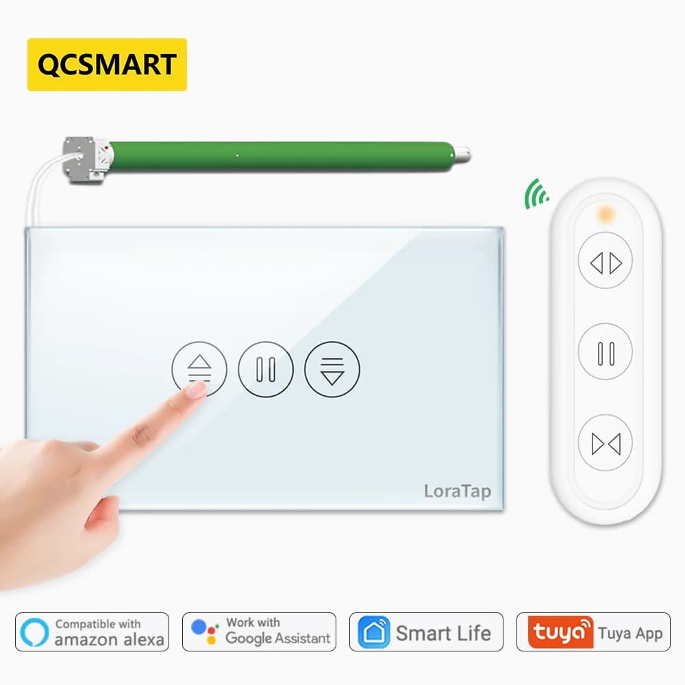 Tuya Smart Life WiFi interruttore cieco per tende con telecomando per tapparella motore elettrico Google Home Alexa Echo Voice DIY