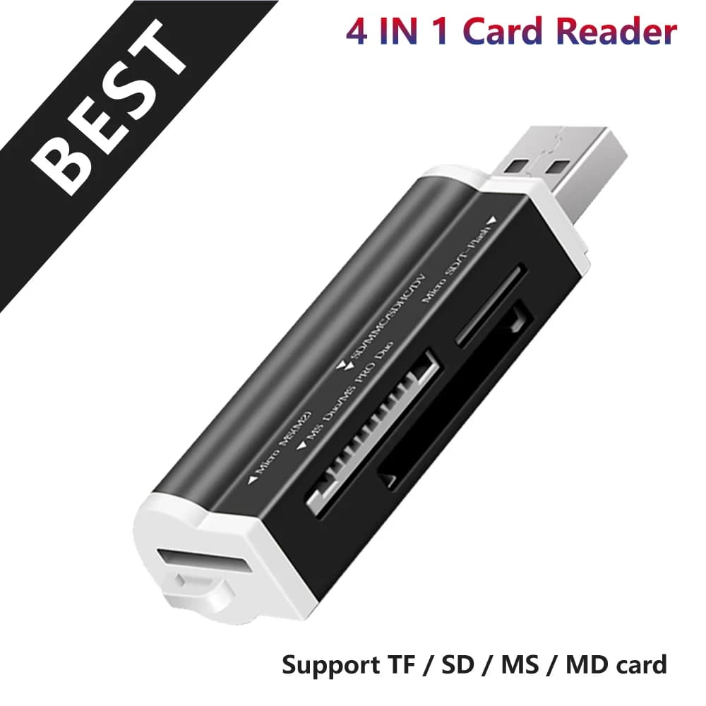 Lettore di schede Smart All In One Lettore di schede multi in 1 Lettore di schede SD/SDHC MMC/RS MMC TF/MicroSD MS/MS PRO/MS DUO M2