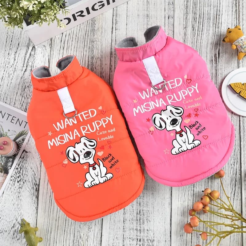 Cute Doggie Dog Costume Puppy XS XXXL Soft Fleece Winter Pet Jacket Coat Warm Harness Vest Cat Chihuahua Bulldog francese Terrier