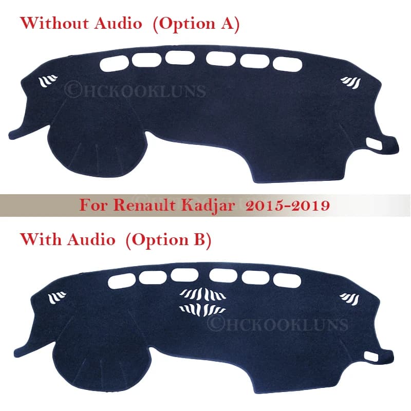 Cruscotto Copertura Pad Protettivo per Renault Kadjar 2015 2016 2017 2018 2019 Accessori Auto Cruscotto Parasole Anti-UV Tappeto