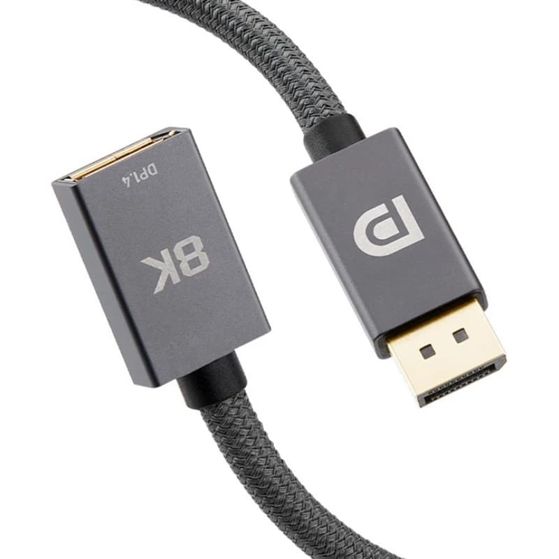 165Hz 144Hz Displayport prolunga maschio a femmina cavo 4K 8K DP 1.4 cavo Displayport cavo 1m 2m per computer proiettore TV