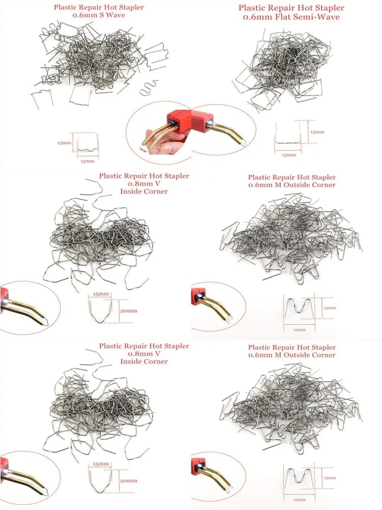 Hot Cucitrici per la Saldatura Di Plastica Macchina di Riparazione di Plastica Paraurti Auto Carrozzeria ABS Nylon PP di Riparazione di Saldatura di Plastica