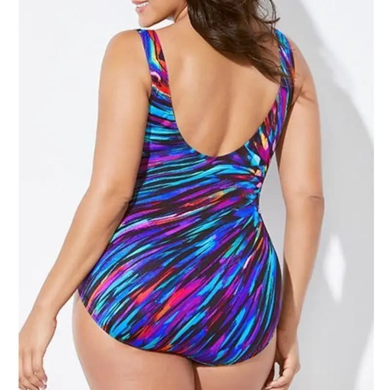Costumi da bagno sexy di grandi dimensioni 2026 Body push up da donna Costume da bagno taglie forti chiuso XXXL Costume intero da spiaggia Costume da bagno femminile Piscina
