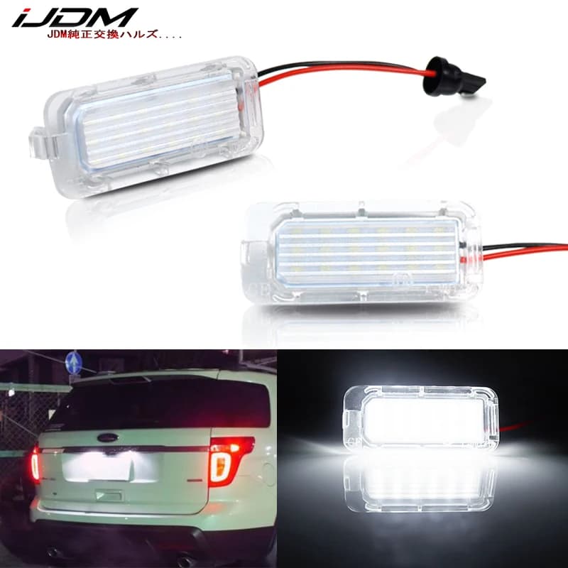 IJDM OEM-Fit 3W 6000K luce targa a LED completa bianca allo xeno per Ford Explorer Escape Fusion luce targa, CAN-bus 12V
