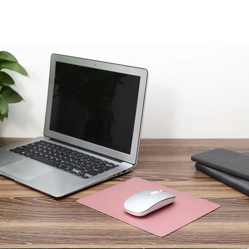 Tappetino per mouse antiscivolo in metallo di alluminio opaco duro sottile impermeabile tappetino per mouse antiscivolo con controllo rapido e accurato per PC portatile