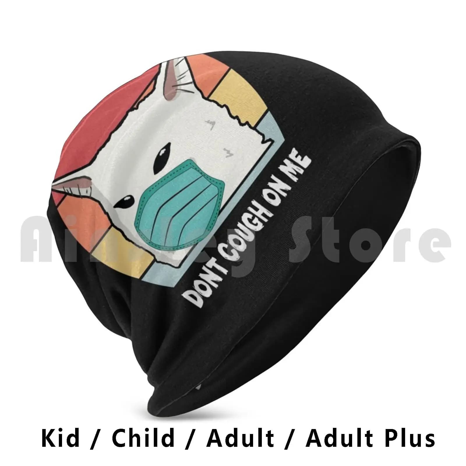 Cat Meme Woman Yelling At Table Dinner Vintage Retro Sunset Beanies Knit Hat Hip Hop Dont Cough On Me Funny