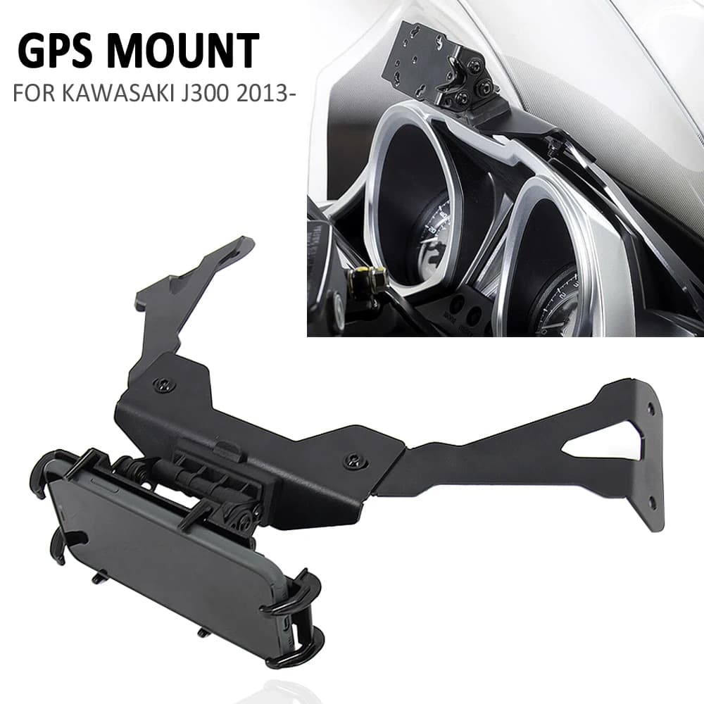 Moto PER Kawasaki J300 Smart Phone Navigazione GPS Piastra Staffa Adattare Kit di Supporto J 300 j300 2013-2021