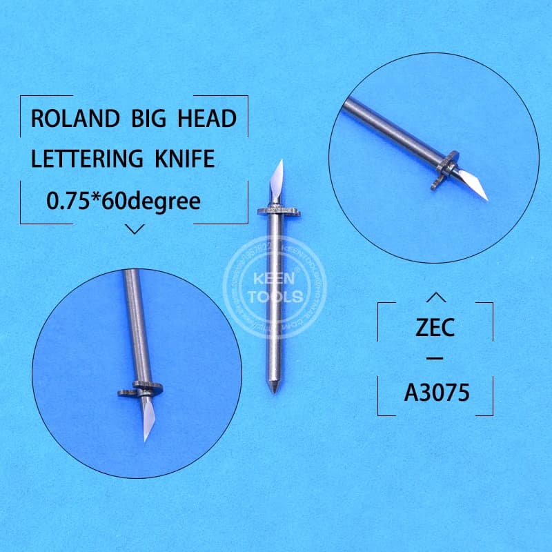 Lama Roland a testa grande Vinili in carburo cementato Taglierina per pellicola riflettente ZEC-US025 ZEC-U3075 ZEC-A5022 ZEC-A3075 ZEC-U3100 SP-300