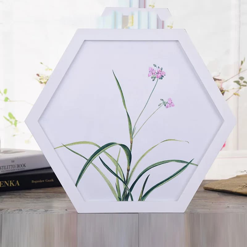 Hexagon Photo Frame for Dining Room and Living Room, Picture Wall Hanging, Decorative Photo Frames, 6 ", 8",10",Photo Frames