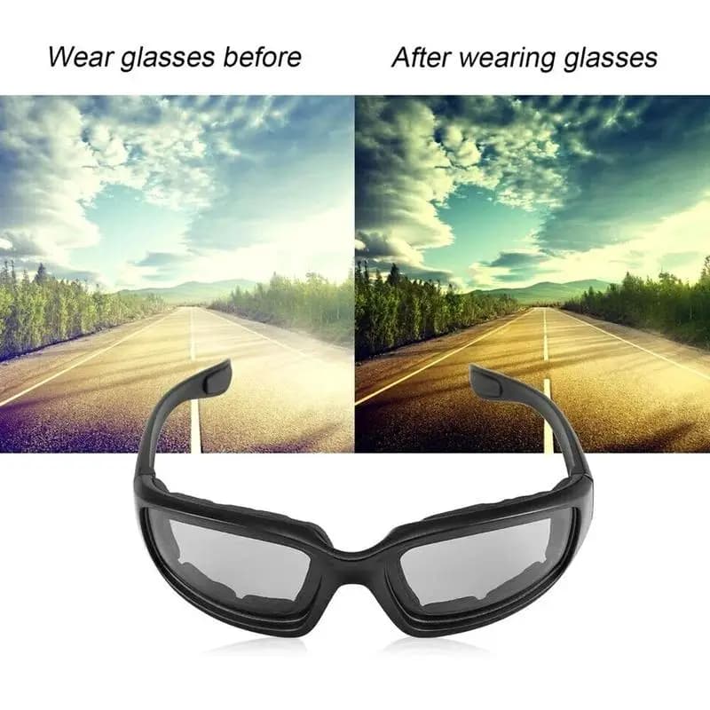 Occhiali per la visione notturna antivento per uomo e donna occhiali da equitazione all'aperto occhiali da sci Cs occhiali da sole tattici sport Sponge Sunglas