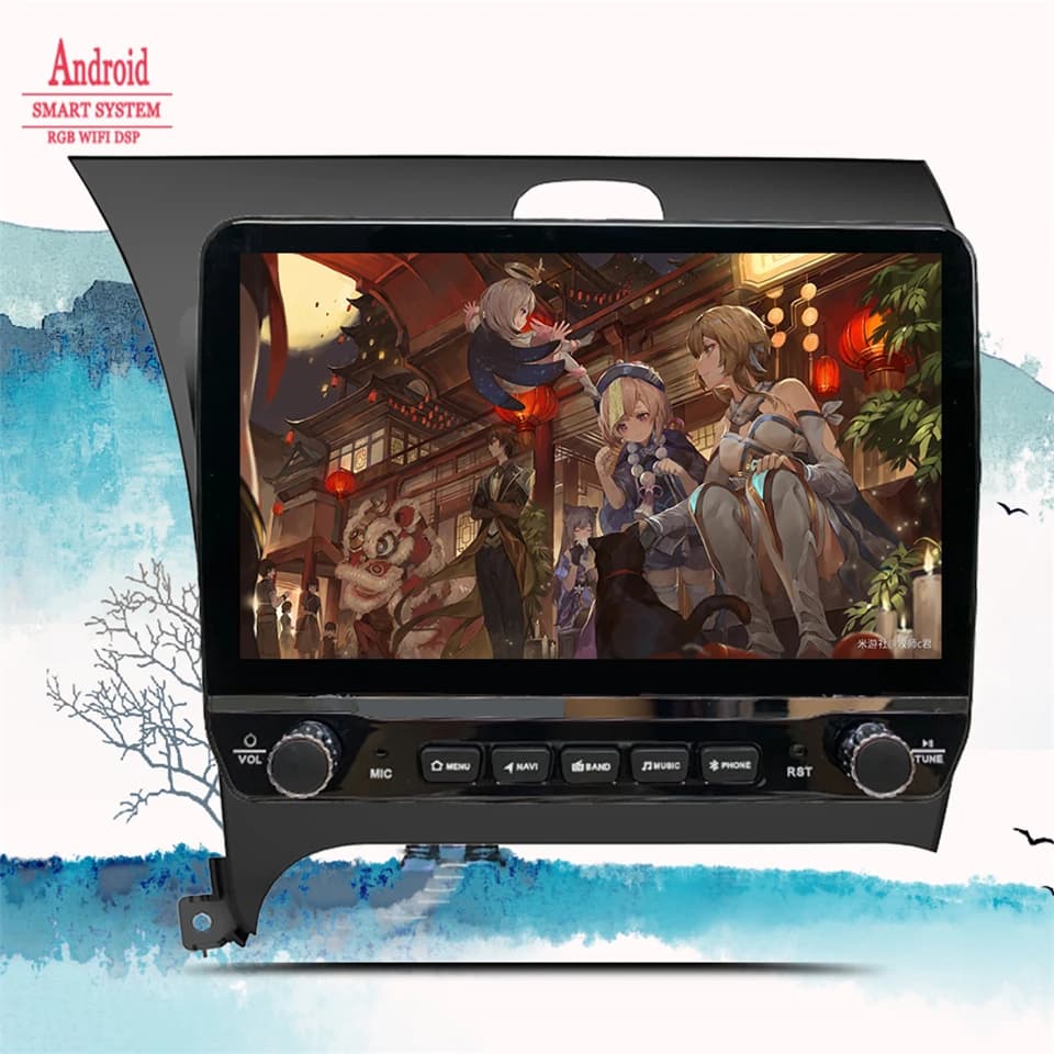 Autoradio Video Audio A/V con Lettore DVD 2 Din per Kia K3 Cerato Forte 2013 - 2017, Navigatore GPS, Carplay, Bluetooth