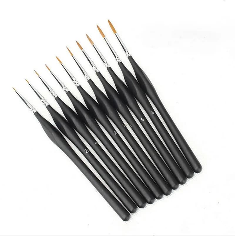 1 pz morbida pelliccia di lupo pennelli gancio linea penna pittura ad acquerello pennello per acquerello acrilico forniture d'arte per la pittura