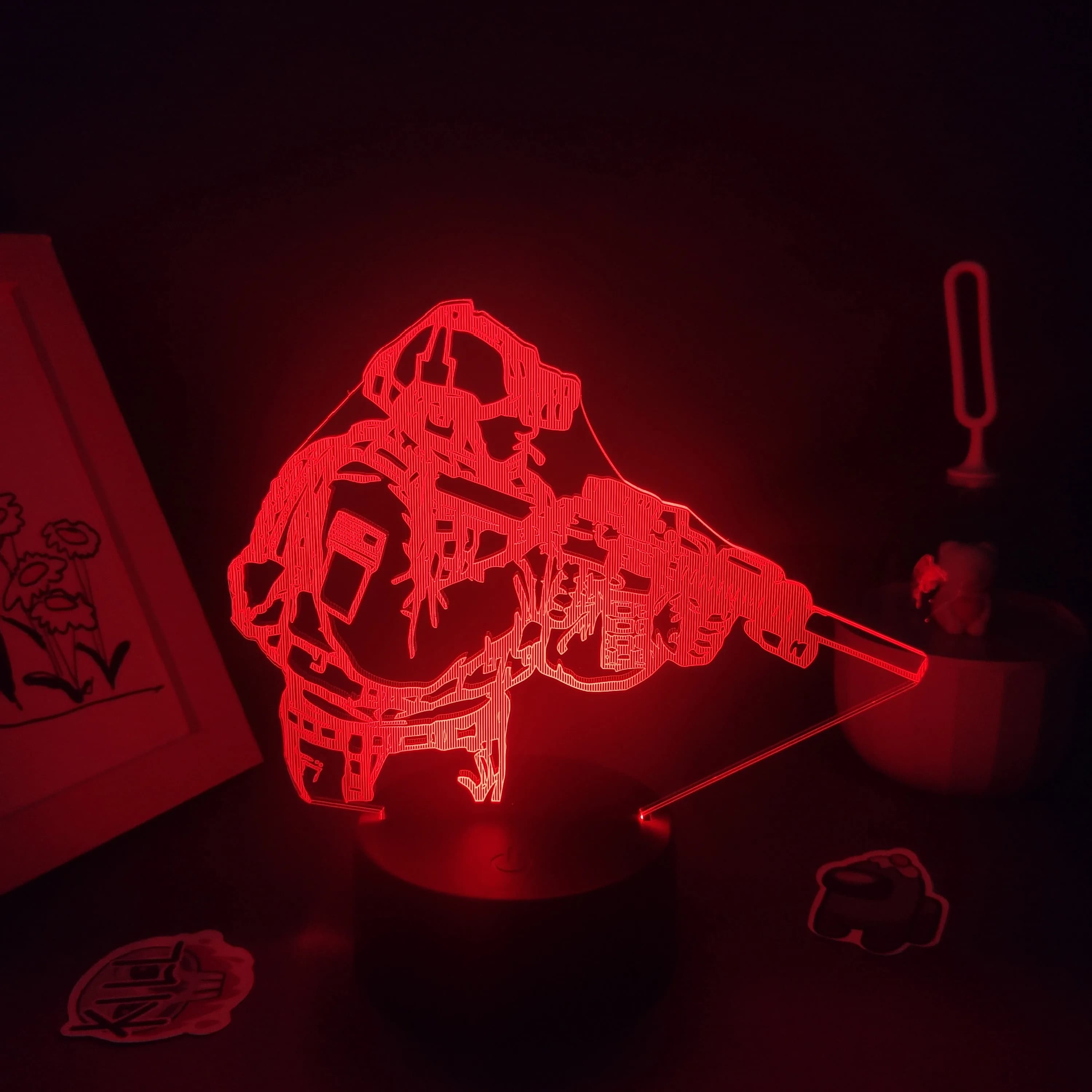 CS GO Counter-Strike Gioco Figura Lampade 3D Led Neon RGB Luci notturne Regali di compleanno Camera da letto Comodino Decorazione colorata
