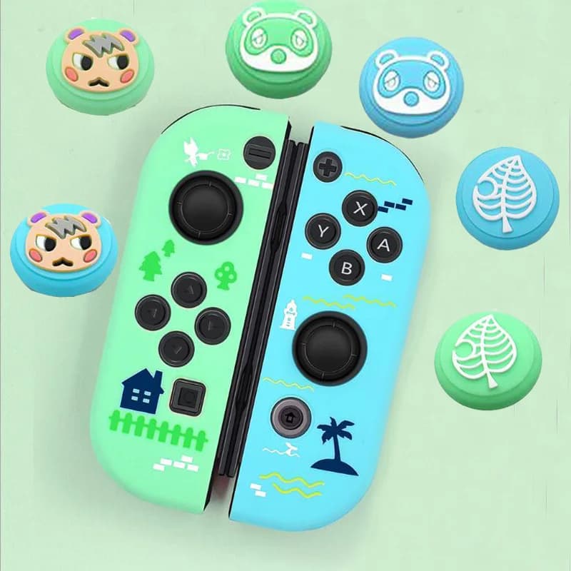 Thumb Stick Grip Cap Joystick Cover Protector Skin per Nintendo Switch Oled NS Joy-Con Joycon Controller di gioco Custodia morbida in silicone