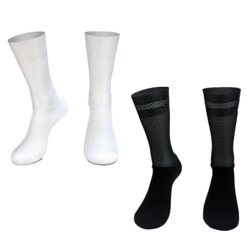 Nuovi calzini Pro Team Aero Calzini da ciclismo in silicone antiscivolo da uomo Sport da bicicletta Calzini da bici da corsa Calcetines Ciclismo