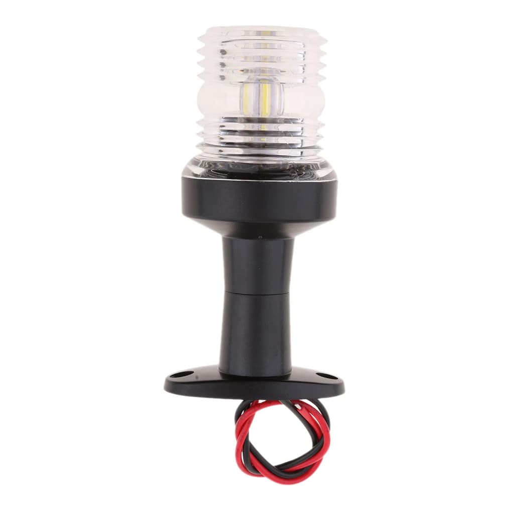 12V 2.5W LED 5 "di Ancoraggio della Barca Stern Masthead di Navigazione a Tutto Tondo di Luce Bianca