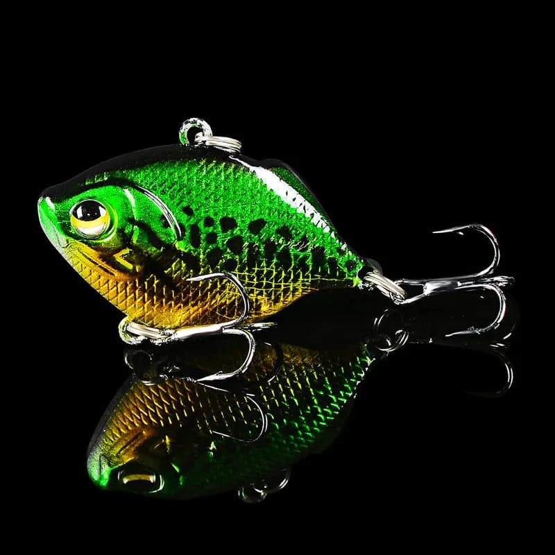 1 pz VIB esca dura esca da Pesca 4.5cm 8.5g affondamento colpo lungo sonaglio manovkabit Wobbler Isca Pesca artificiale per luccio basso
