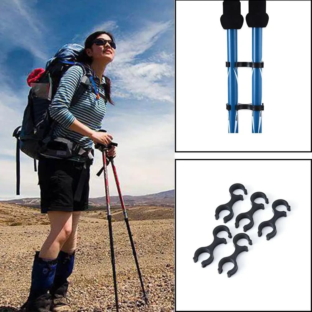 5 pcs Trekking Outdoor Pole Buckle Nordic Walk Stick Camp Hik and Backup Replace Sand Snowflake Ski Arena Basket 6CM