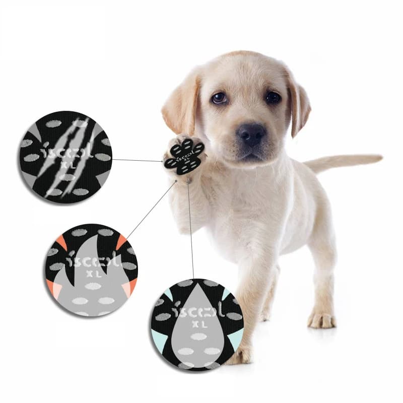 4 pcs/set Non-slip beach shoes for dogs, invisible socks, disposable pads for pets, for small and medium sized dogs, puppies, pet products
